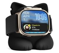 ELETIUO Supporto per caricabatterie compatibile con Apple Watch serie 49/45/44/42/41/40/38 mm, iWatch Ultra2/Ultra/9/8/7/6/SE2/SE/5/4/3/2/1, supporto per dock di ricarica in silicone, supporta la