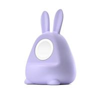 ELETIUO Supporto per caricabatterie in silicone compatibile con Apple Watch Series 8/Ultra/SE2/7/6/SE/5/4/3/2/1 (49/45/44/42/41/40/38 mm), dock di ricarica Bunny iWatch, supporta la modalità comodino,