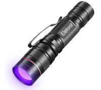 Eletorot Torcia UV 395 NM Ultravioletti Zoomable Blacklight per Resina Polimerizzante, Rilevatore di Urina di Cane Gatto, Carte di Controllo e Banconote, Cosmetici