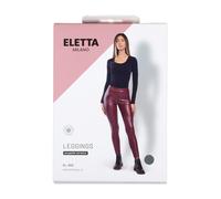 eletta Leggings donna in ecopelle - bordeaux