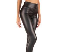 ELETTA MILANO Leggings ecopelle Donna EL-201 Modello con fascia larga in vita