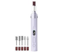 elettrica per unghie, ricaricabile, strumento silenzioso per manicure, con luce LED, kit elettrico per trapano per unghie, per donne e uomini, per casa, viaggi, saloni di bellezza, cuticole
