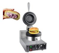 Elettrica UFO Burger Machine,Pressa per Hamburger Commerciale, Macchina Waffle per Gelato,Pressa panini elettrica Antiaderente,Temperatura Regolabile,Padella Antiaderente,Riscaldamento Bifacciale