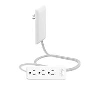 elettrica ultra piatta elegante con 3 prese, prolunga per presa a profilo , per camera da , soggiorno, appartamento e progetti di miglioramento della casa