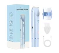 elettrici da donna - Dispositivo da barba impermeabile a doppia testa,tosaerba per donna 400 mAh, per corpo, pelle, gambe, ascelle, zone intime, bellezza e viaggio