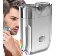 elettrici da uomo, a lamina a rete galleggiante a doppio anello | Rasoio da viaggio Rasoio portatile da uomo per la cura di precisione dei del torace e del corpo delle ascelle