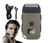 elettrici da uomo, kit rasoio per barba - Rasoio da uomo con rete protettiva - Tagliacapelli, kit per la cura degli uomini, impermeabile per il corpo, viso per il marito, padre per il compleanno