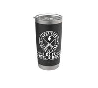Elettricista certificato I Do It Until It Hertz Funny Electric Bicchiere termico in acciaio inox doppia parete