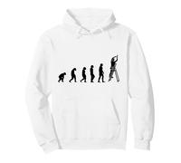 Elettricista con Strumenti su Una Scala da Inserviente Felpa con Cappuccio