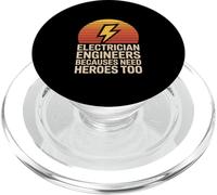 Elettricista dicendo perché anche gli ingegneri hanno bisogno di eroi PopSockets PopGrip per MagSafe