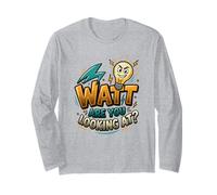 Elettricista Gioco di Parole Lineman Wireman Journeyman Elettrico Maglia a Manica