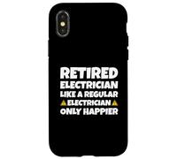 Elettricista in pensione come un normale elettricista solo più felice Custodia per iPhone X/XS