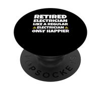 Elettricista in pensione come un normale elettricista solo più felice PopSockets PopGrip Adesivo