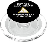 Elettricista in pensione, niente shock me più, regalo ingegnere PopSockets PopGrip per MagSafe