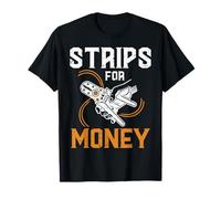 Elettricista Strisce per Soldi Divertente Umorismo Scherzo Meme Uomini Donne Maglietta