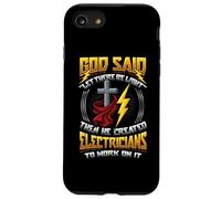Elettricista Umorismo Dio ha detto che ci sia elettricista leggero Custodia per iPhone SE (2020) / 7/8