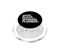Elettricisti afroamericani idraulici donna nera droga PopSockets PopGrip per MagSafe