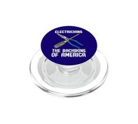 Elettricisti La spina dorsale dell'America Ingegnere Elettrico PopSockets PopGrip per MagSafe