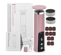 Elettrico Callus Remover, 2-in-1 Pedicure Scrubber, ricaricabile Foot File with Sandpaper, Discs & Grinding Heads, Powerful for Dead Skin, 5.31x1.41x1.41 inch