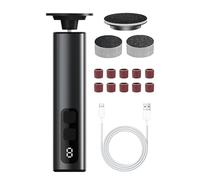 Elettrico Callus Remover, Ricaricabile Pedicure Tool, 9-Speed Dead Skin Grinder, Sandpaper Discs and Grinding Heads, Smooth Feet Care for Home Spa, 15,1 x 3,1 x 3,1 cm Viola Black