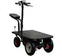 Elettrico Carrello per Camion con Piattaforma Pieghevole Resistente con Ruote Girevoli A 360° Carrello per Spostare Generi Alimentari E Articoli da Magazzino