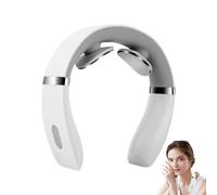 Elettrico collo massaggiatore, cavo vibrante portatile dispositivo 6,26 x 6,14 x 1,61 pollici, 10 modalità ricaricabile Tool, funzione di calore regolabile per post allenamento Beauty Home Travel