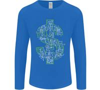 Elettrico Dollaro Segno Crypto Denaro Uomo Maniche