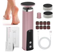 Elettrico Foot Remover, Pedicure Dead Scrubber, Callus Remover Tool, Electrical Foot File with Ergonomic and Cofortable Design for Maintaining Soft, Smooth Feet, 1 Set