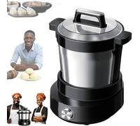 Elettrico Fufu Maker, 6L Automatico Yam Pounder, Cottura & Pounding Machine, Facile da Pulire, Timer 60 Minuti per 4-5 Persone Fufu, Amala, Banku