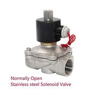 Elettrico in acciaio inox Elettrovalvola 1/4" 3/8" 1/2" 3/4" 1" normalmente aperto Pneumatico da Acqua Olio Aria Gas Set di valvole di controllo(DN25)