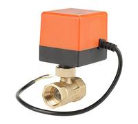 Elettrico motorizzato valvola a sfera, AC 220V G3/4 "DN20 2 modo ottone motorizzato attuatore valvola a sfera per condizionatore d'aria