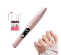 Elettrico Nail Drill, Nails File Drill Set, Reusable Digital Display Ricaricabile, Portatile Pedicure Tools with Replacement Parts, Manicure Kit for Home and Salon Use
