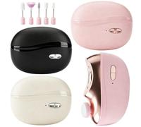 Elettrico Nail Trimmer | With Storage Box LED Light 2-Speed Ergonomic | Nail Grinding File - Toenail Clipper for Bathroom, Bedroom, Hospital, Travel, Soggiorno, Bedside