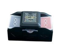 elettrico per carte da gioco - automatico per carte | Macchina per mescolare poker a batteria, veloce a 2 piani per anziani, adulti, blackjack, Texas Hold'em, giochi