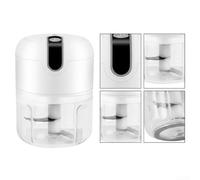 Elettrico per mini tritatutto 250 ml USB ricaricabile robot da cucina per aglio cipolle - verdure senza fili con funzionamento One Touch (1)