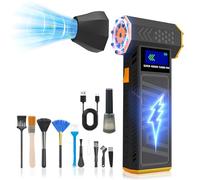 Elettrico Rimuovi Polvere PC,mini aspirapolvere Con kit raccolta polvere,Soffiatore Portatile 4 Velocità Aria con luce LED, Super Power Aria Compressa Elettrica ,la Pulizia del PC, Divano, Auto