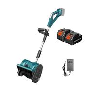 Elettrico Snow Blower,Senza Fili Snow Blower con Canale Regolabile A 180°,Combo Pala da Neve,11 Lbs Portatile Per Aree Piccole-Medie,Rimuozione Rapida di Neve(2x20V)