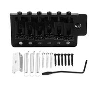 elettrico Tremolo Bridge Professional Metal Single Rocker Design per chitarre elettriche a sinistra SQ Include molle per viti a gancio di chiavi (Nero)