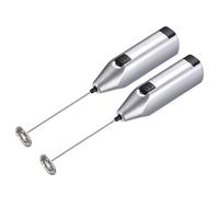 Elettrico Tumbler Agitatore,Manuale Mini Miscelatore Argento,2pz