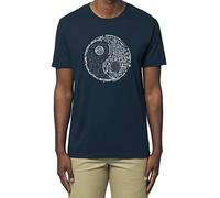 Elettrico Yin e Yang Balance Computer Hardware Network Engineer Unisex Uomo Donna T-Shirt Cotone Urban Classic Top Blu Navy, Marina Militare, XL