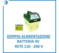 Elettrificatore per recinti a batteria 220 recinto elettrico cani cinghiali 9v