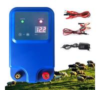Elettrificatore Per Recinto Elettrico 12v, Con Display a Led Portata 5 Km, 1,5 Joule, Per La Protezione Di Bovini Pecore Bestiame Animali Domestici Pollame Pascoli Domestici Giardini