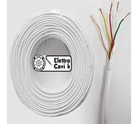 ® ELETTRO CAVI K - CAVO ALLARME SCHERMATO 4x0,22 MM² ANTIFURTO VIDEOSORVEGLIANZA TELECAMERE 4 POLI 4x0.22 QUADRIPOLARE PROFESSIONALE IN RAME 10 METRI