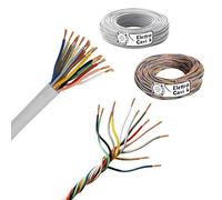 ELETTRO CAVI K - CAVO FROR CITOFONICO 14x0,50 mm² PERMUTATORE RICOPERTO TRECCIA GUAINATA 14 POLI MULTIPOLARE FLESSIBILE IN RAME PROFESSIONALE MADE IN ITALY 100 METRI