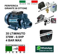 ELETTRO POMPA AUTOCLAVE Kit SMART PRESS CONTROL INVERTER V220 EBARA Hp0.5 1.2 1