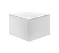 Elettrocanali canali pavimento - Angulo piatto per canale 60 x 60 mm Bianco