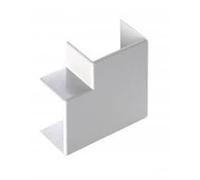 Elettrocanali canali pavimento - Angulo piatto per minicanal 60 x 17 mm bianco