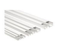 Elettrocanali canali pavimento - Canale portacable con coperchio 50 x 50 mm Bianco
