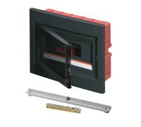 ELETTROCANALI CENTRALINO INCASSO NERO PORTELLO NERO 12 MODULI EC63012NE