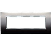 ELETTROCANALI ECL3087MBS PLACCA COPRINTERRUTTORI 7 MODULI METAL BLACK SATINATO